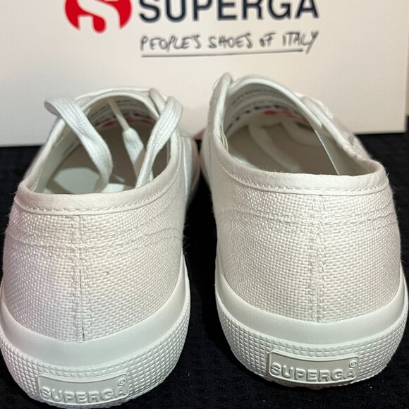 BRAND NWT- & BOX---SUPERGA 2750 Cotu Classic Sneakers White 6.5 - Picture 5 of 6
